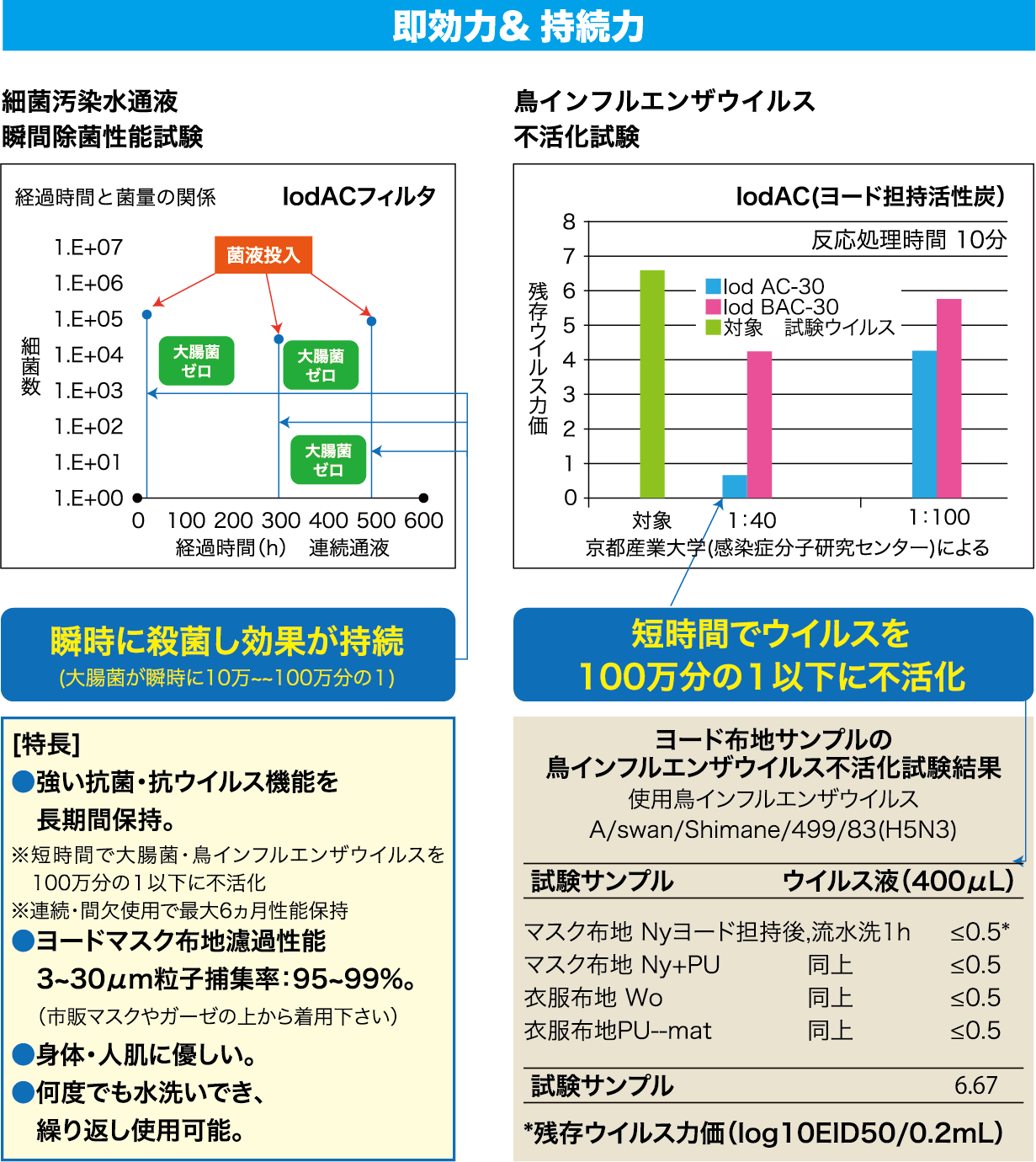 即効⼒&持続⼒